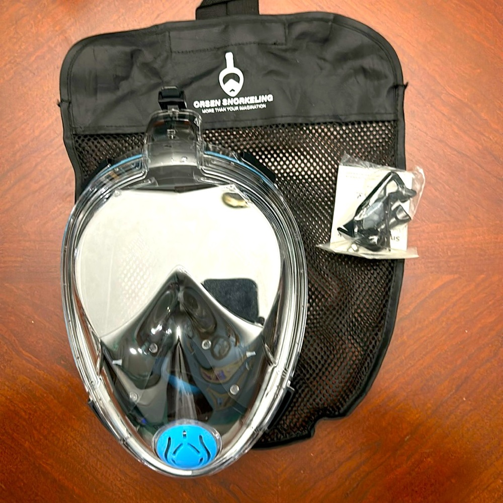 Oren full face snorkeling mask go pro compatible